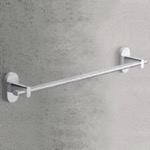 Gedy 5321-13 Towel Bar, Chrome, Wall Mounted